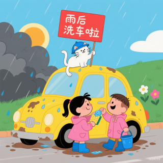 雨后要注意洗车