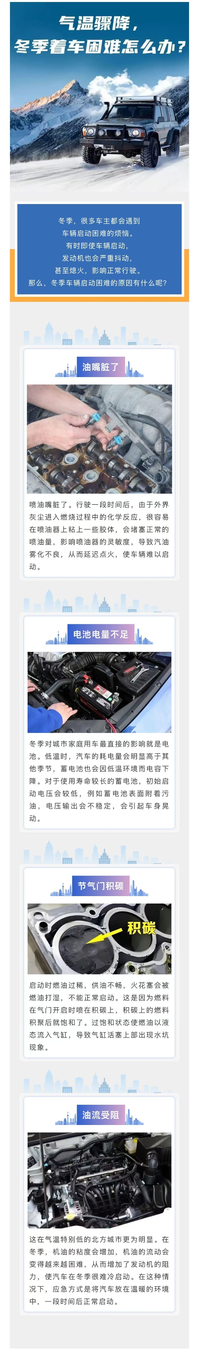 车主课堂-气温骤降，冬季着车困难怎么办？