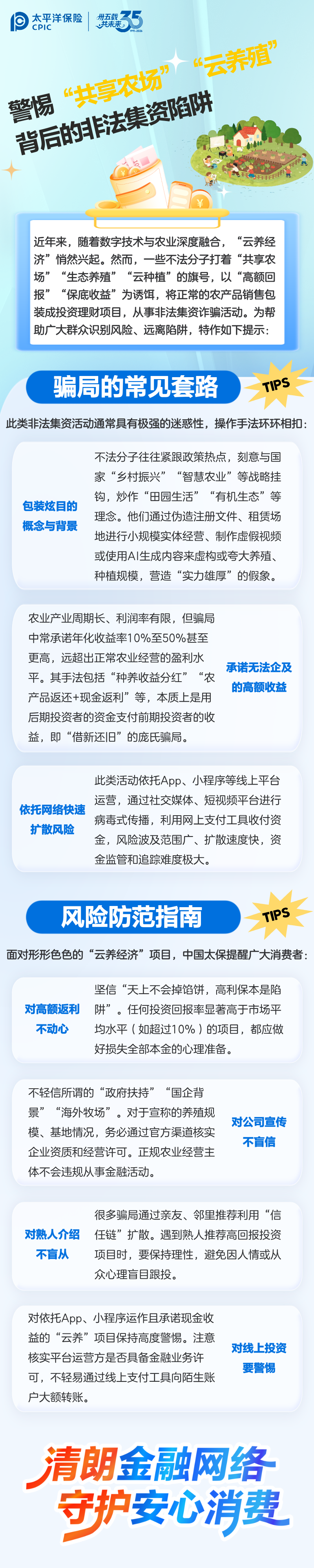 13.【风险提示】警惕共享农场“”云养殖“背后的非法集资陷阱