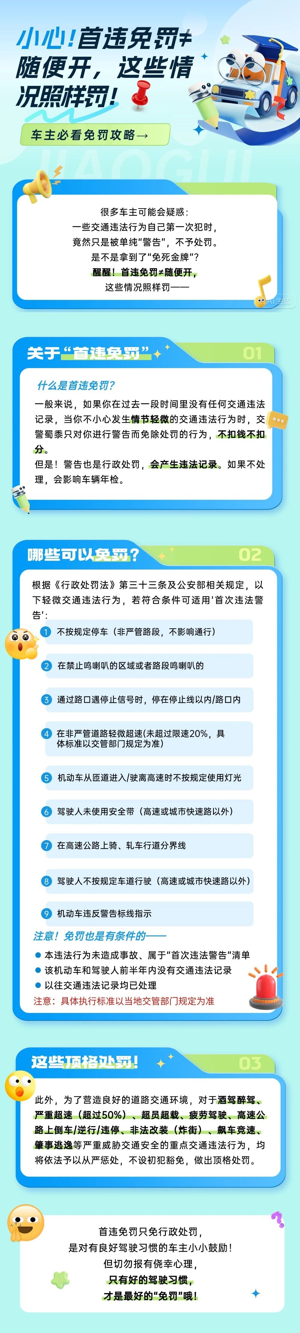 27.《小心！首违免罚≠随便开，这样照样罚！》