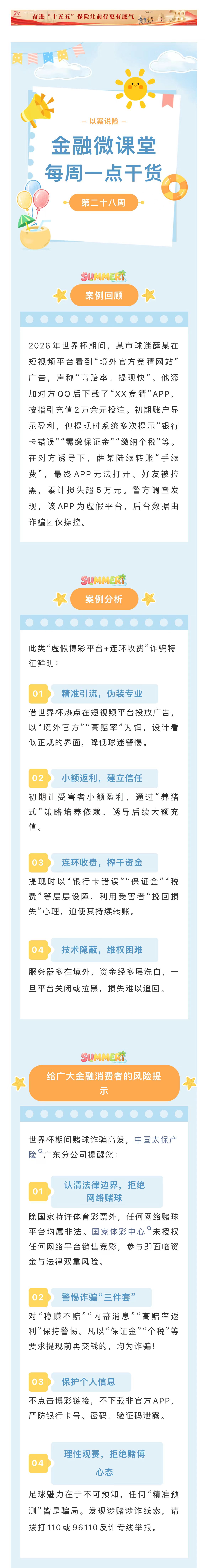 7月- 金融消保微课堂：世界杯赌局诈骗真相揭秘